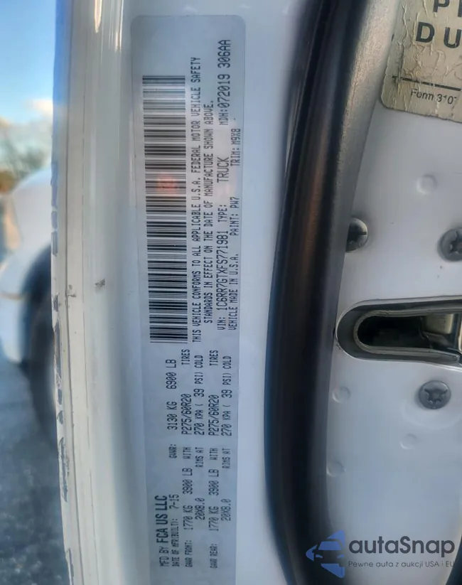 1C6RR7GTXFS771981: 87296404