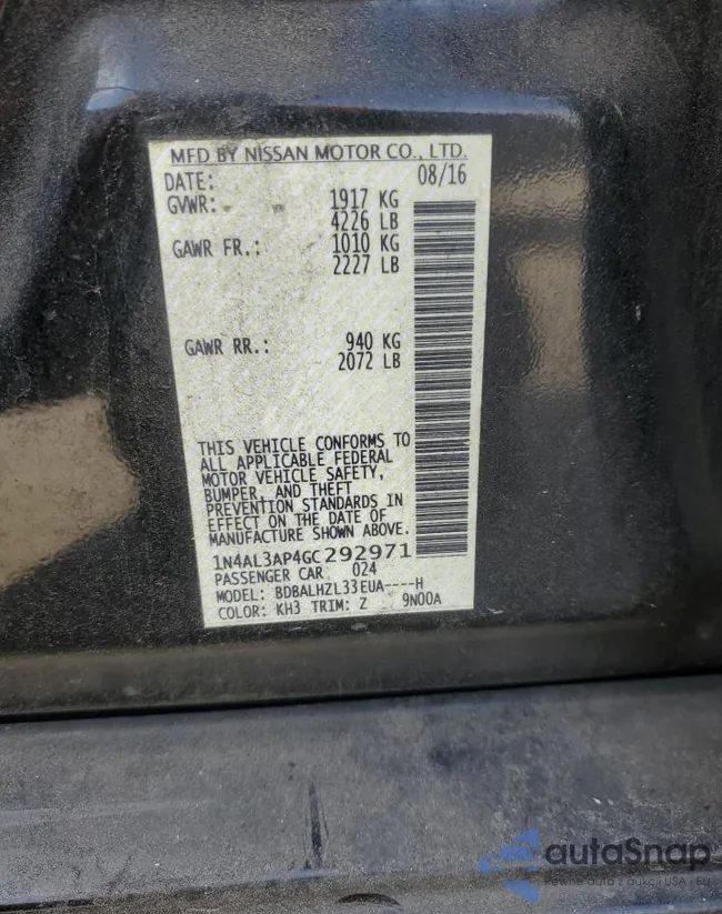 1N4AL3AP4GC292971: 86021454