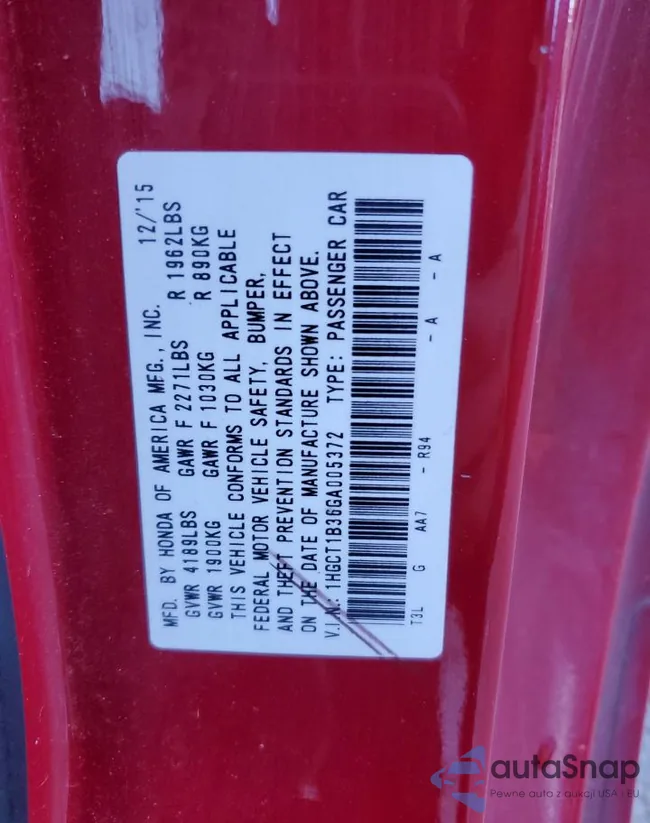 1HGCT1B36GA005372: 83813054