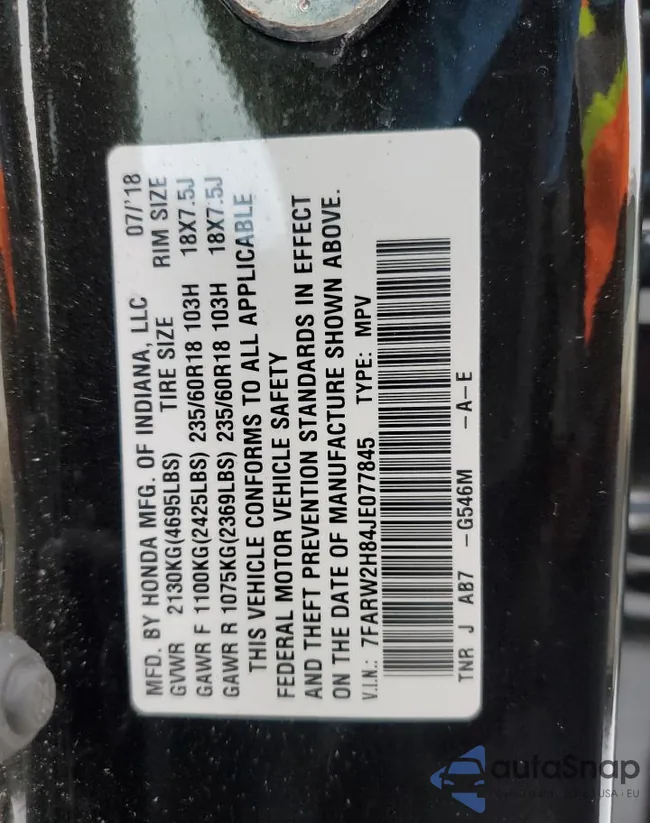 7FARW2H84JE077845: 86159304