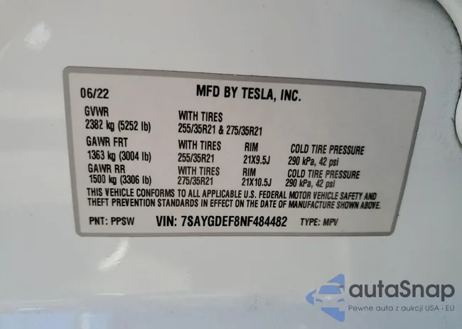 7SAYGDEF8NF484482: 84752164