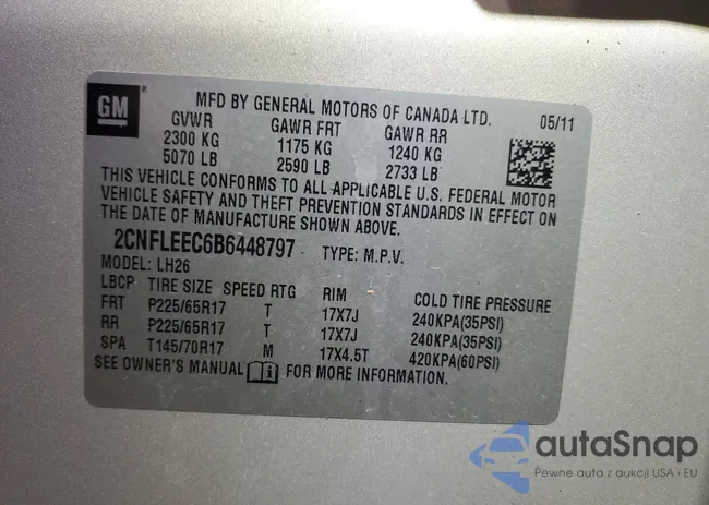 2CNFLEEC6B6448797: 86001864