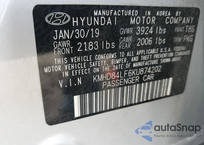 KMHD84LF6KU874202: 82784944