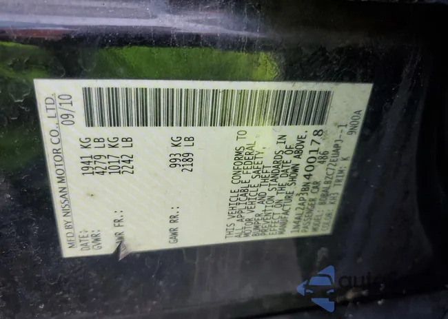 1N4AL2AP3BN400178: 84973224