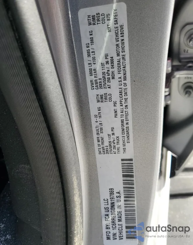 1C6RREBG0NN197869: 83247394