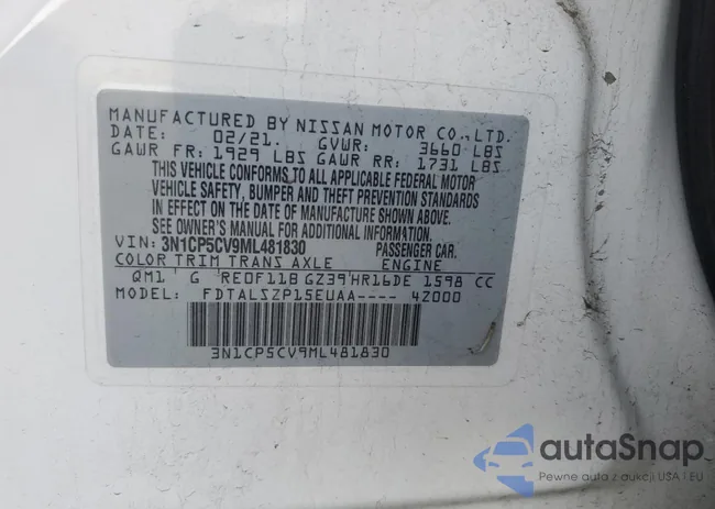 3N1CP5CV9ML481830: 83114654