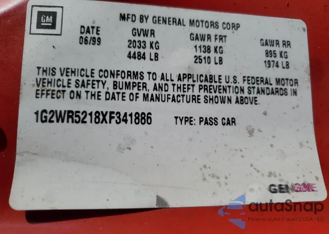 1G2WR5218XF341886: 75288654