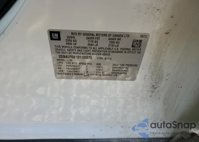 2GNALFEK1D1163878: 84320064