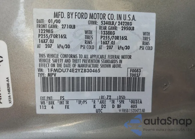 1FMDU74E2YZB30465: 87244384