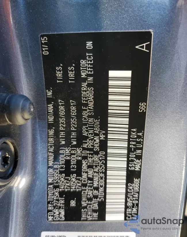 5TDYK3DC3FS575170: 84993794