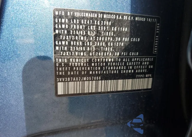 3VV3B7AX2JM057666: 81590955