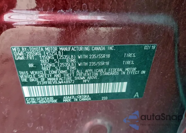 2T3YFREV9JW448972: 94741285