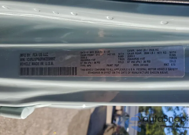 1C4RJXP60RW209997: 95336365