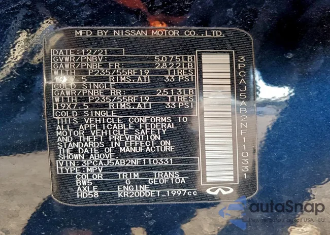 3PCAJ5AB2NF110331: 96590915