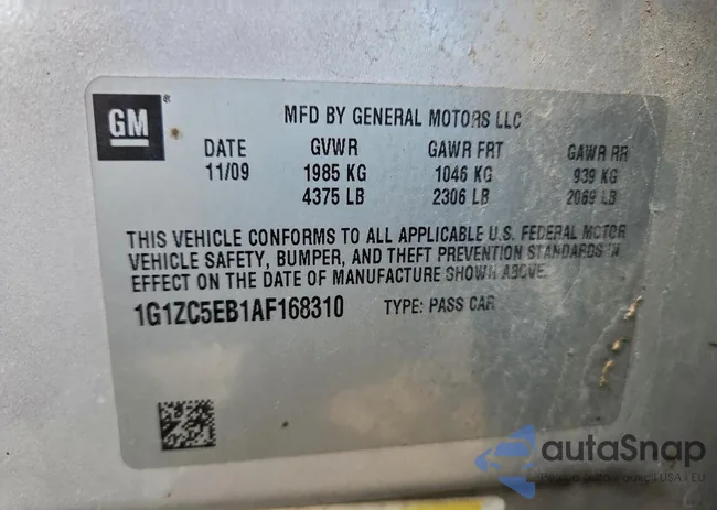 1G1ZC5EB1AF168310: 97984895