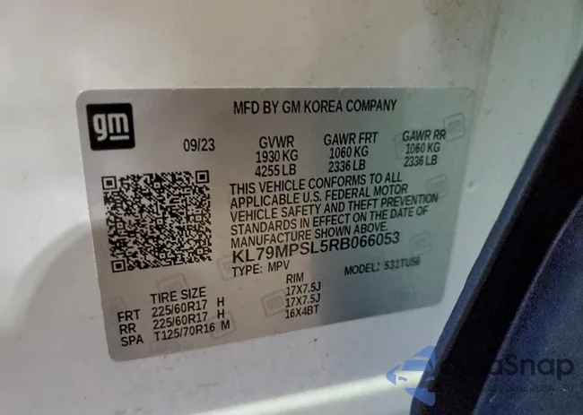 KL79MPSL5RB066053: 96145735