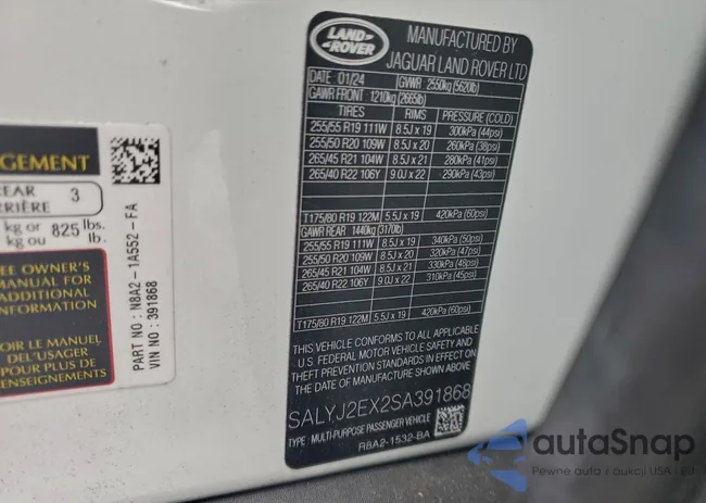 SALYJ2EX2SA391868: 96227475