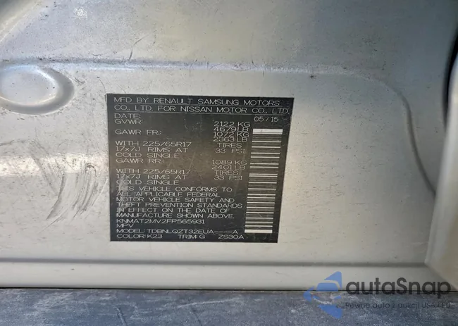 KNMAT2MV2FP565931: 96756445