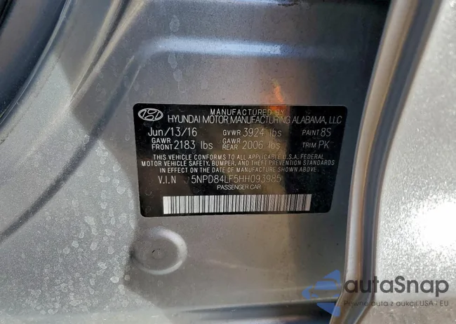 5NPD84LF5HH093985: 95534005