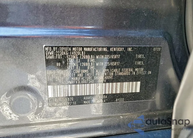 4T3MWRFV3LU007340: 94984915