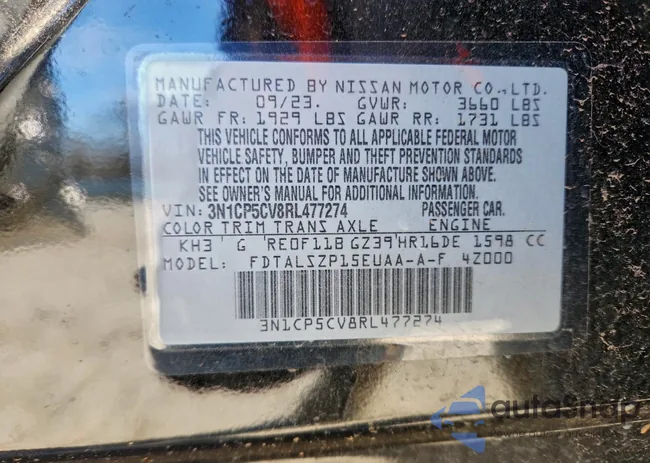 3N1CP5CV8RL477274: 98660665