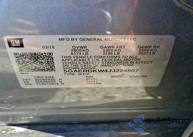 5GAERDKW4JJ224907: 98042155