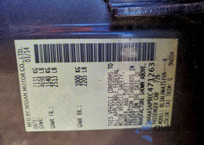 1N4AA5AP9EC471263: 98175895