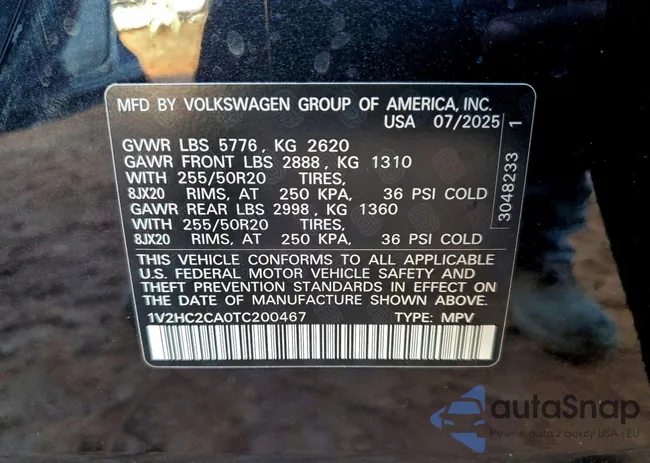 1V2HC2CA0TC200467: 94457705