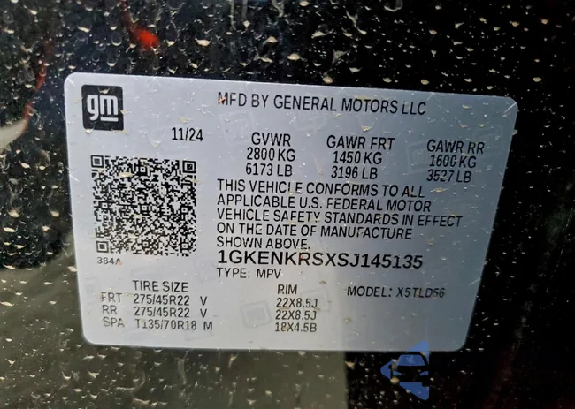 1GKENKRSXSJ145135: 95525525