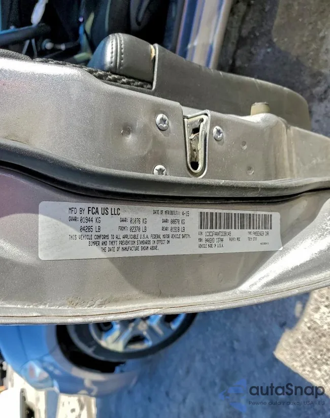 1C3CDFAAXFD338149: 95676355