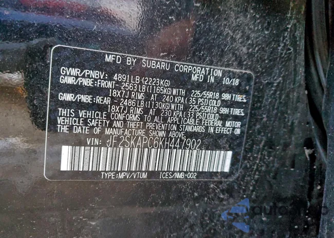 JF2SKAPC6KH447902: 95453045