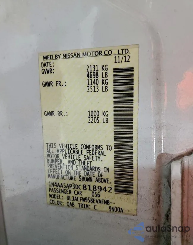 1N4AA5AP3DC818942: 96676875