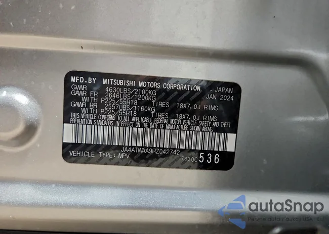 JA4ATWAA9RZ042742: 99096965