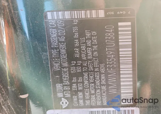 WMWMF33549TU73840: 96166315