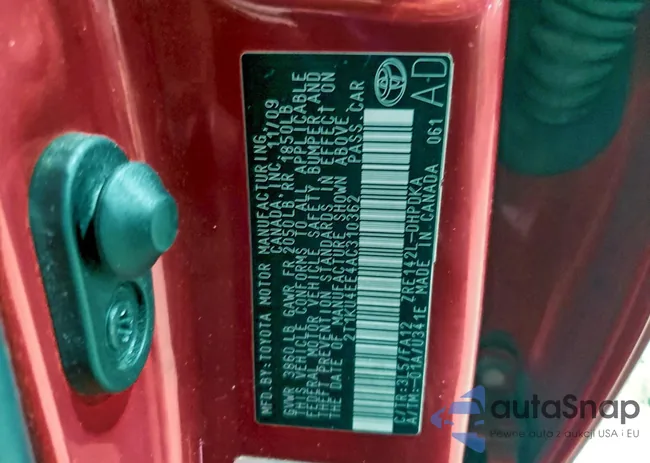 2T1KU4EE4AC310362: 98313755