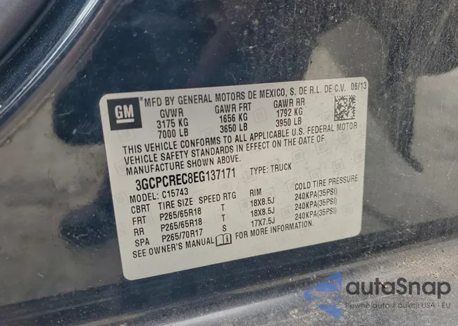 3GCPCREC8EG137171: 94691105