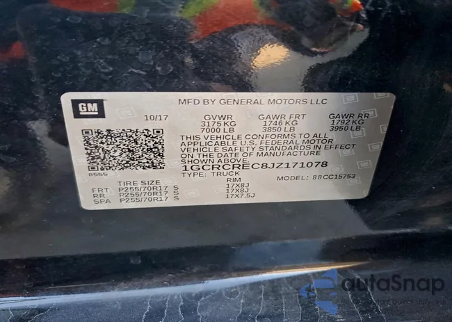 1GCRCREC8JZ171078: 96062425