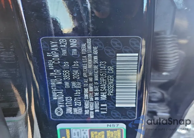 KMHLS4AG9PU511473: 94922165