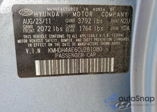 KMHDH4AE6CU281080: 96089175