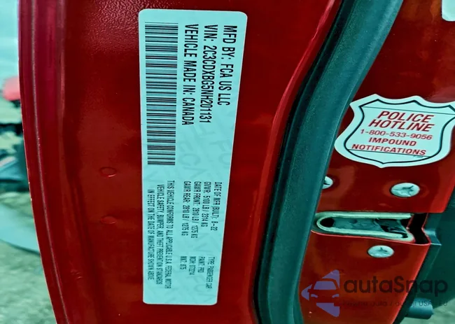 2C3CDXBG5NH201131: 98008525