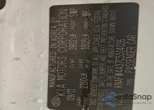 KNAFW4A37C5514036: 95527085