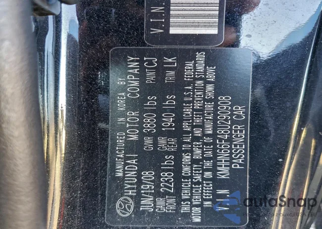 KMHHN66F48U290908: 95568745