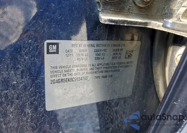 2G4GR5EK8C9154795: 99016475