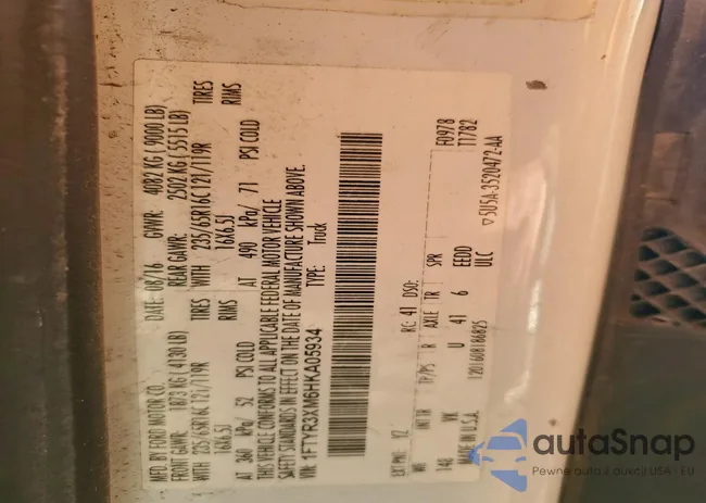 1FTYR3XM6HKA05934: 95807175