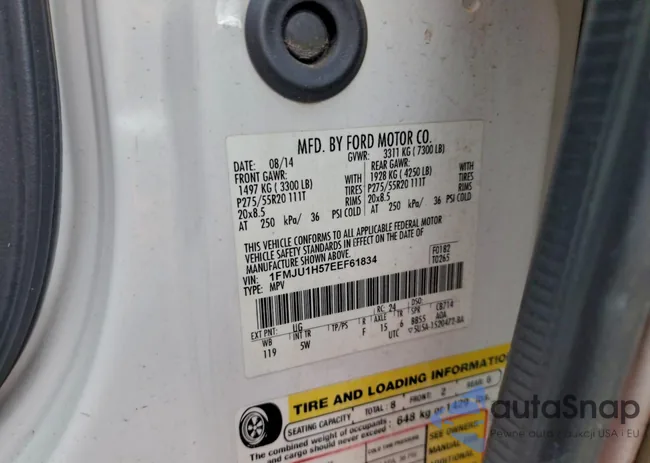 1FMJU1H57EEF61834: 98432765