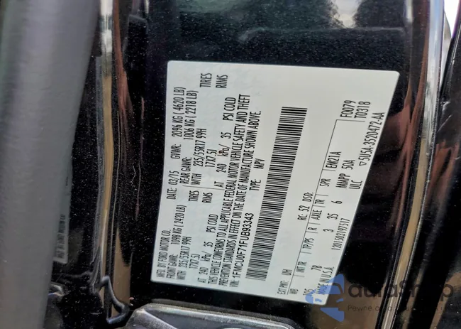 1FMCU0F71FUB93343: 98450855