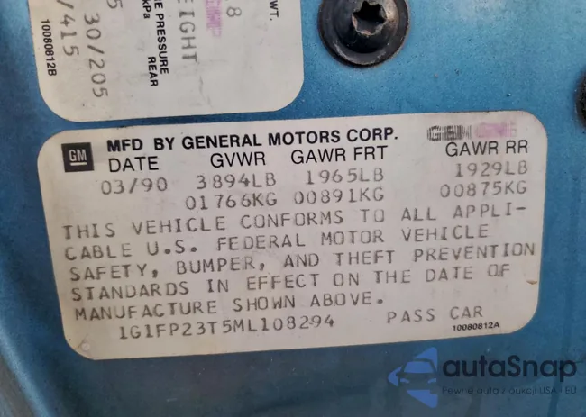 1G1FP23T5ML108294: 96056175