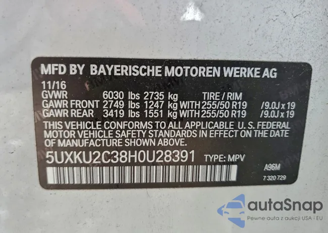 5UXKU2C38H0U28391: 97882275