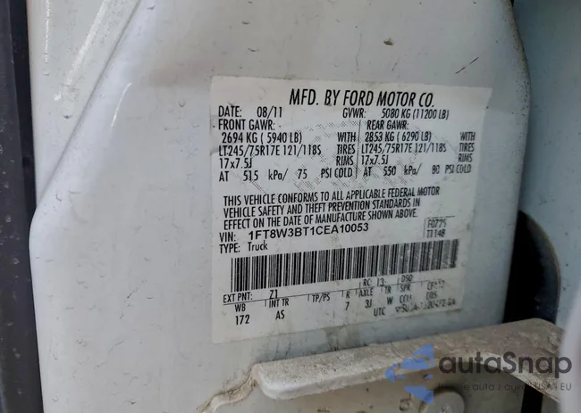 1FT8W3BT1CEA10053: 96986865