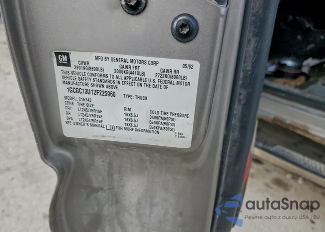 1GCGC13U12F225960: 96970935